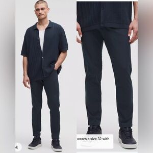 NWT Lululemon ABC Slim-Fit 5 Pocket Pant 32L Warpstreme True Navy, size 32x32